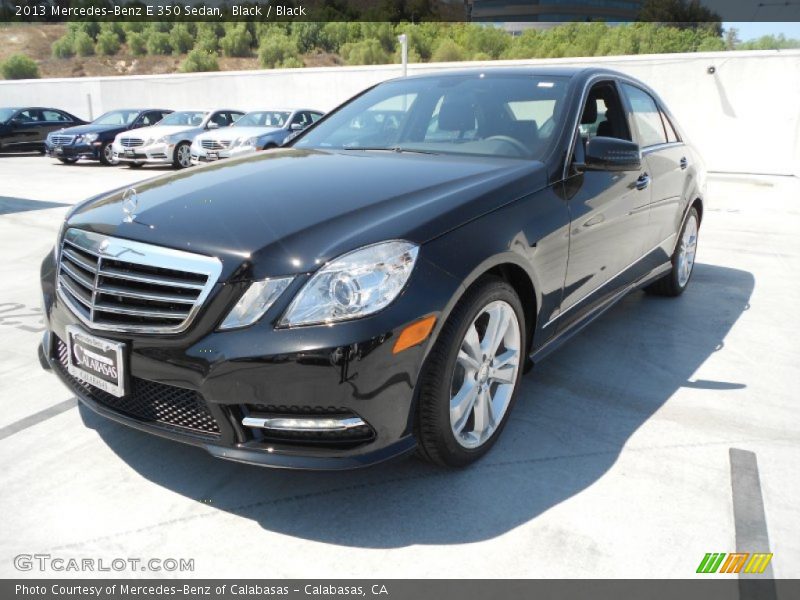 Black / Black 2013 Mercedes-Benz E 350 Sedan