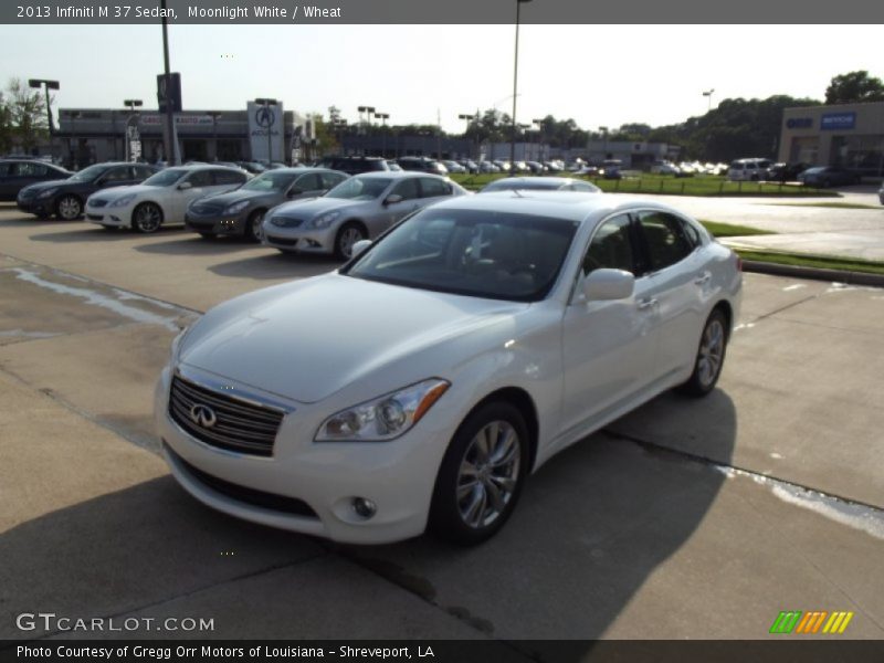 Moonlight White / Wheat 2013 Infiniti M 37 Sedan