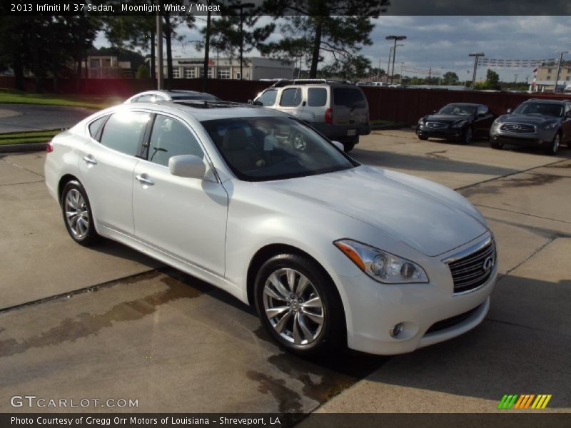 Moonlight White / Wheat 2013 Infiniti M 37 Sedan