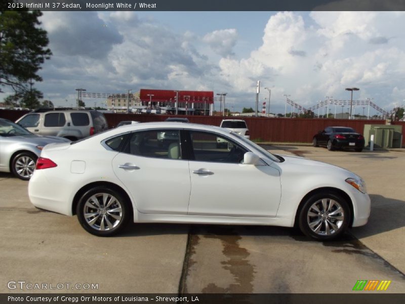 Moonlight White / Wheat 2013 Infiniti M 37 Sedan