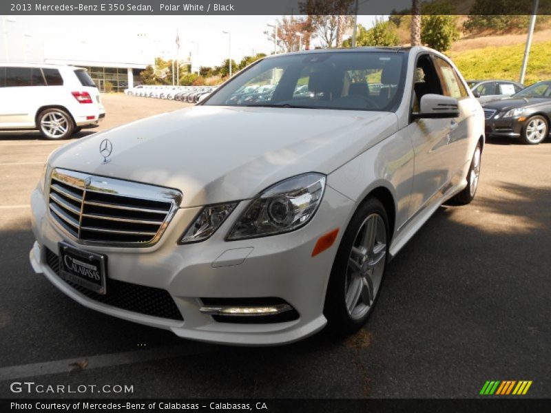 Polar White / Black 2013 Mercedes-Benz E 350 Sedan