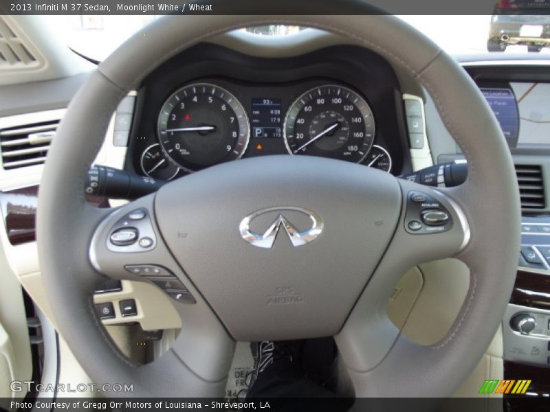 Moonlight White / Wheat 2013 Infiniti M 37 Sedan