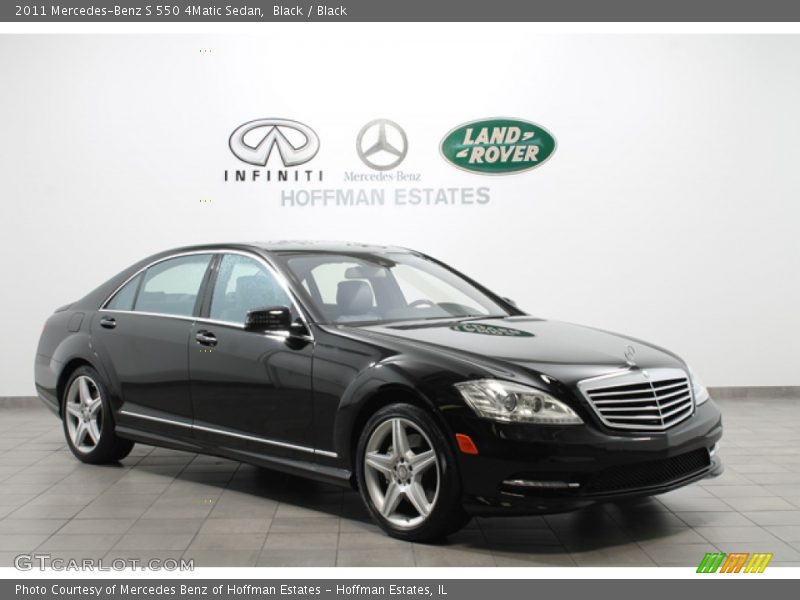 Black / Black 2011 Mercedes-Benz S 550 4Matic Sedan