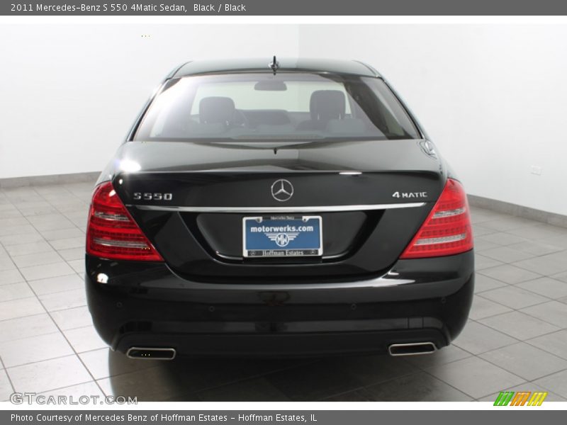 Black / Black 2011 Mercedes-Benz S 550 4Matic Sedan