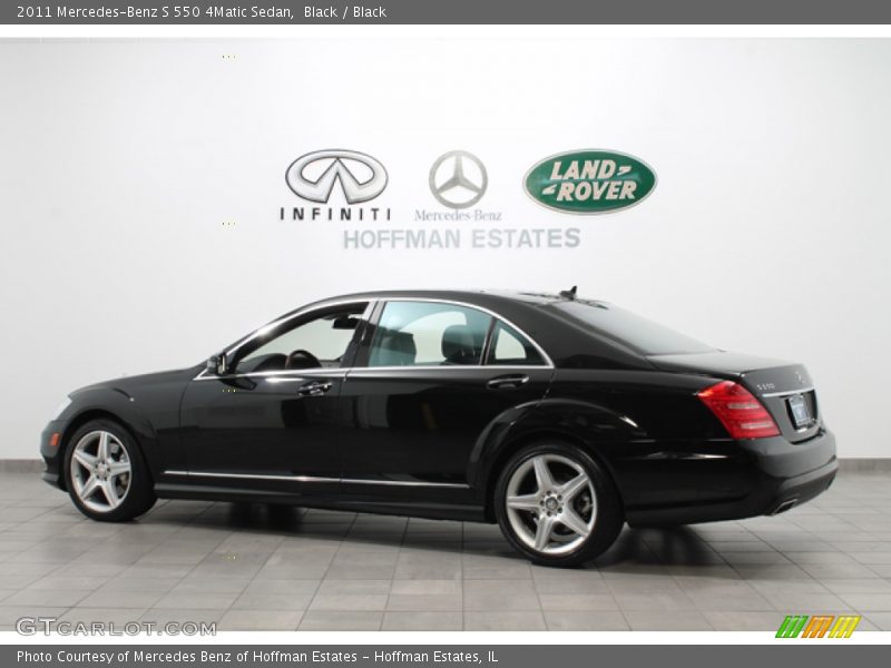 Black / Black 2011 Mercedes-Benz S 550 4Matic Sedan