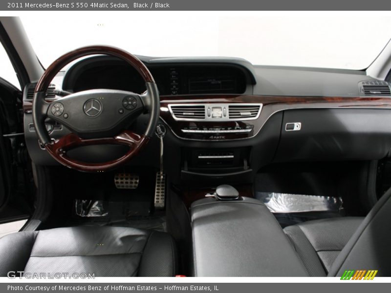Black / Black 2011 Mercedes-Benz S 550 4Matic Sedan