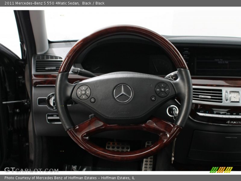 Black / Black 2011 Mercedes-Benz S 550 4Matic Sedan