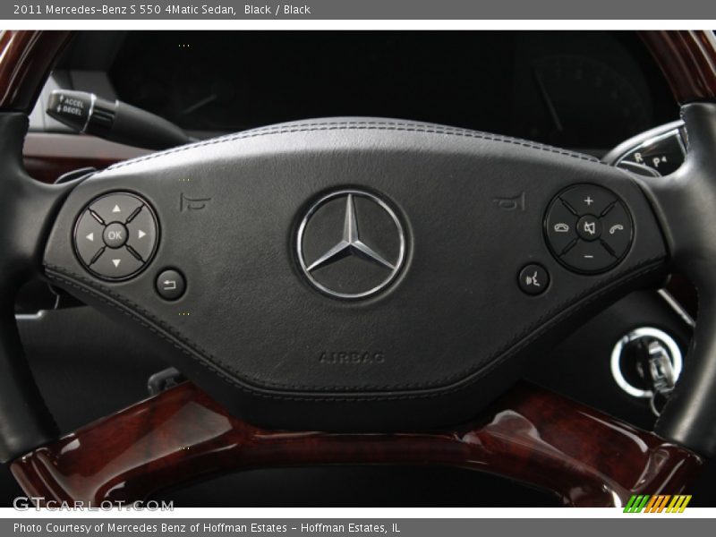 Black / Black 2011 Mercedes-Benz S 550 4Matic Sedan