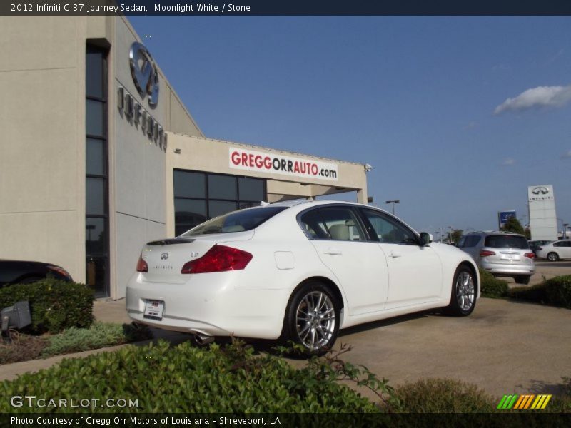 Moonlight White / Stone 2012 Infiniti G 37 Journey Sedan