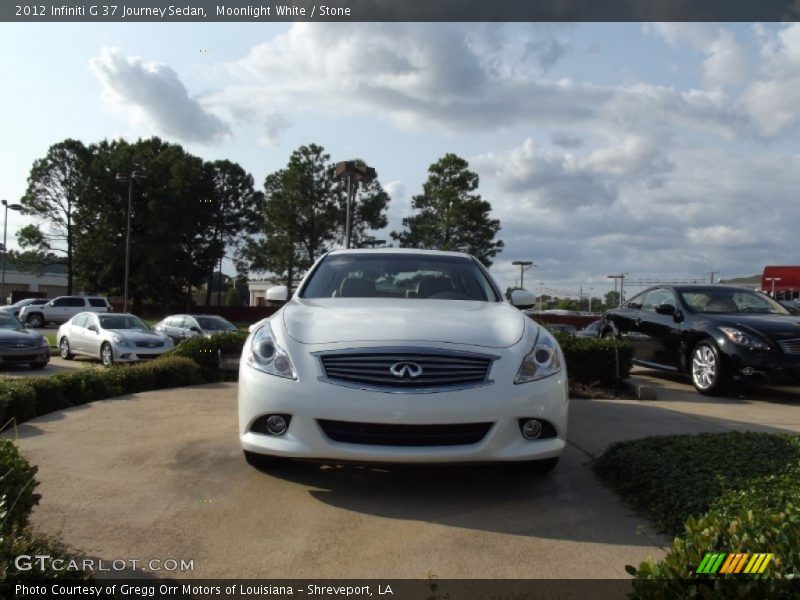 Moonlight White / Stone 2012 Infiniti G 37 Journey Sedan