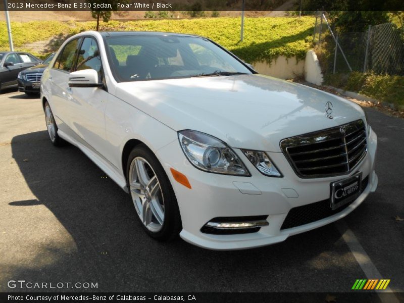 Polar White / Black 2013 Mercedes-Benz E 350 Sedan