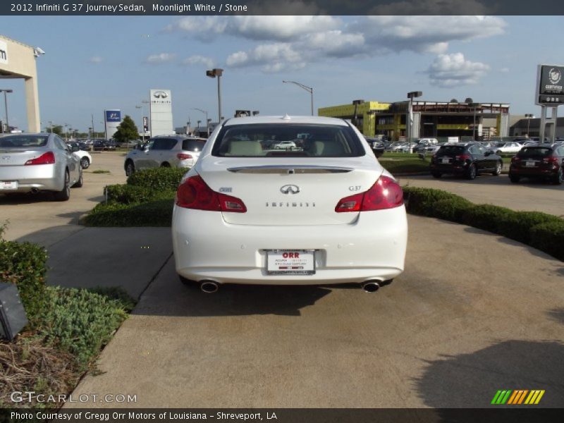 Moonlight White / Stone 2012 Infiniti G 37 Journey Sedan