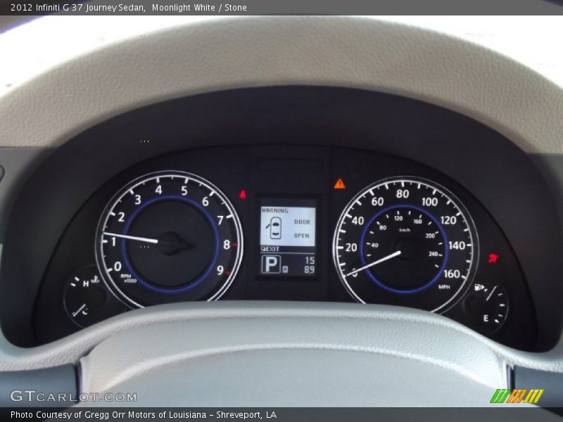 Moonlight White / Stone 2012 Infiniti G 37 Journey Sedan
