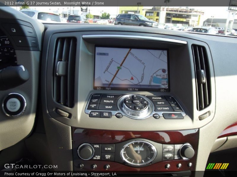 Moonlight White / Stone 2012 Infiniti G 37 Journey Sedan