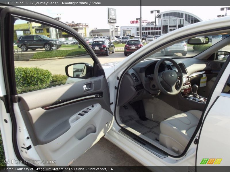 Moonlight White / Stone 2012 Infiniti G 37 Journey Sedan