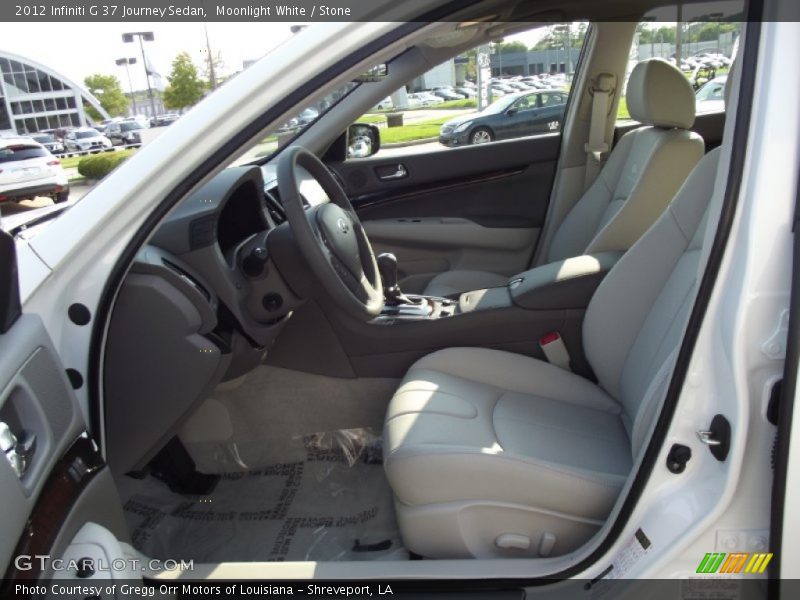 Moonlight White / Stone 2012 Infiniti G 37 Journey Sedan