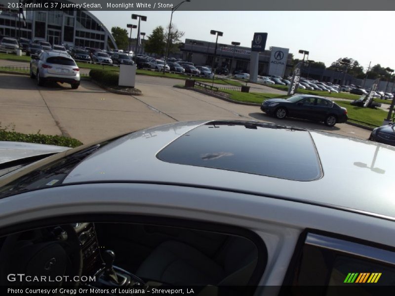 Moonlight White / Stone 2012 Infiniti G 37 Journey Sedan