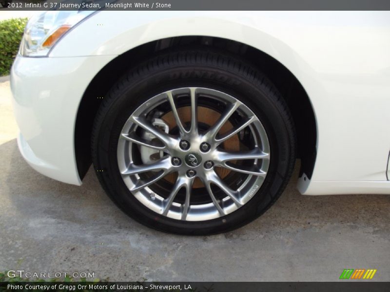 Moonlight White / Stone 2012 Infiniti G 37 Journey Sedan