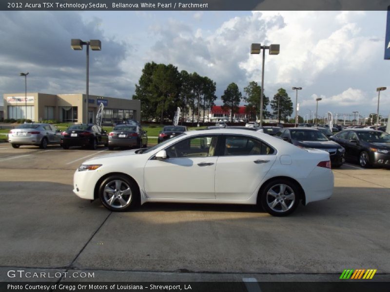 Bellanova White Pearl / Parchment 2012 Acura TSX Technology Sedan