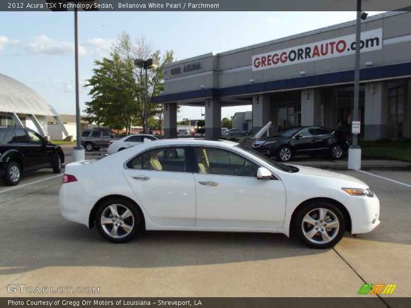 Bellanova White Pearl / Parchment 2012 Acura TSX Technology Sedan