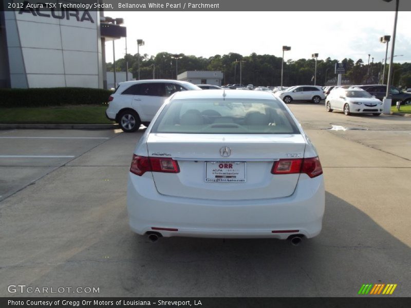 Bellanova White Pearl / Parchment 2012 Acura TSX Technology Sedan