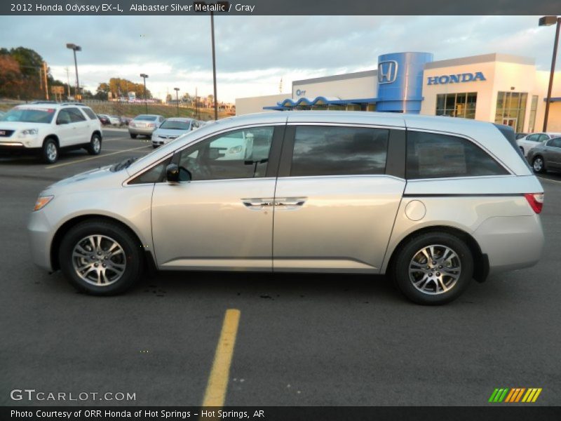 Alabaster Silver Metallic / Gray 2012 Honda Odyssey EX-L