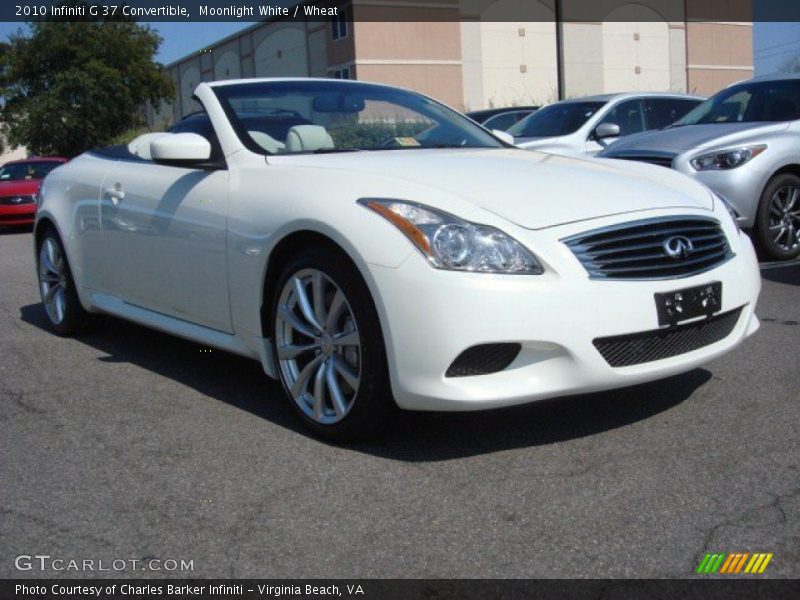 Moonlight White / Wheat 2010 Infiniti G 37 Convertible