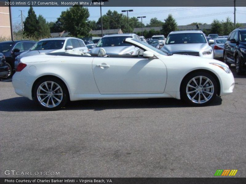 Moonlight White / Wheat 2010 Infiniti G 37 Convertible