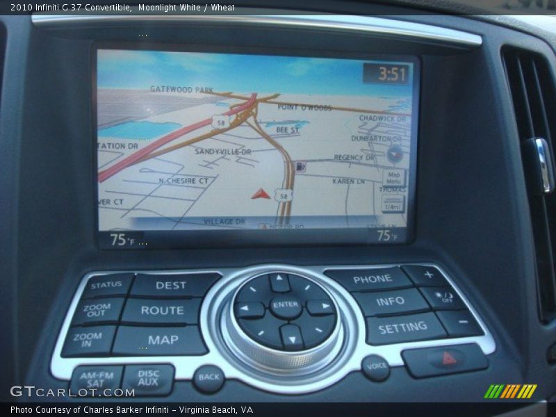 Moonlight White / Wheat 2010 Infiniti G 37 Convertible