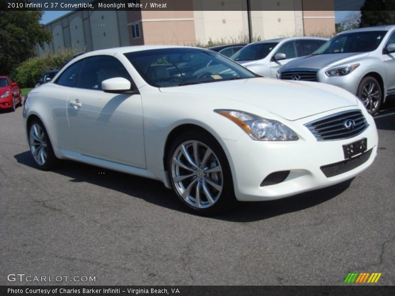 Moonlight White / Wheat 2010 Infiniti G 37 Convertible