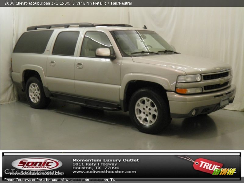 Silver Birch Metallic / Tan/Neutral 2006 Chevrolet Suburban Z71 1500