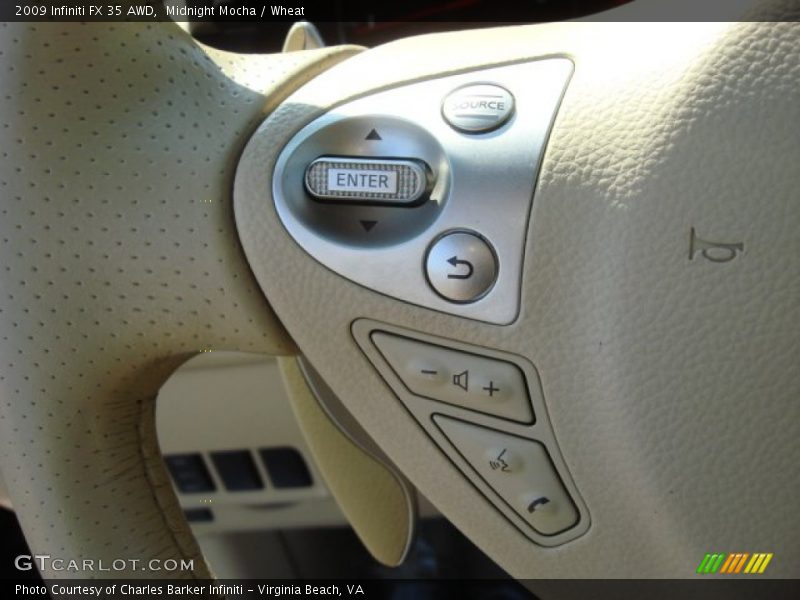 Controls of 2009 FX 35 AWD