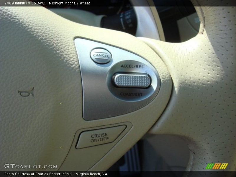 Controls of 2009 FX 35 AWD