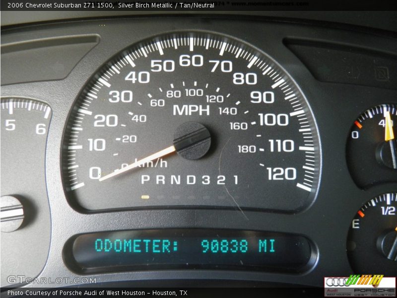 Silver Birch Metallic / Tan/Neutral 2006 Chevrolet Suburban Z71 1500