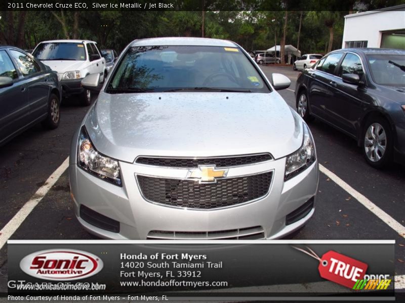 Silver Ice Metallic / Jet Black 2011 Chevrolet Cruze ECO