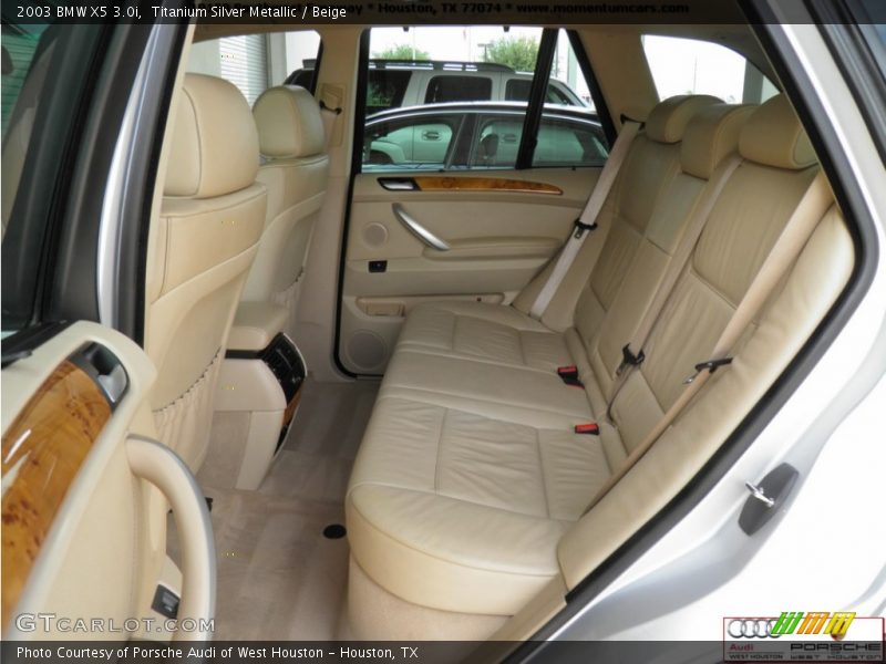 Titanium Silver Metallic / Beige 2003 BMW X5 3.0i