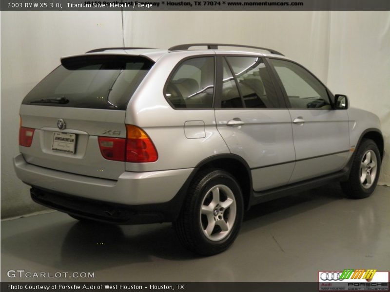 Titanium Silver Metallic / Beige 2003 BMW X5 3.0i