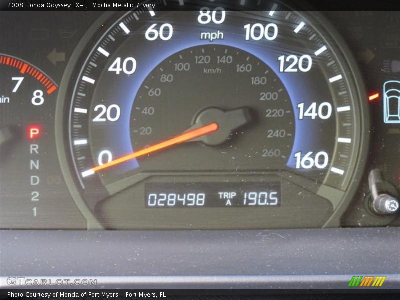 Mocha Metallic / Ivory 2008 Honda Odyssey EX-L