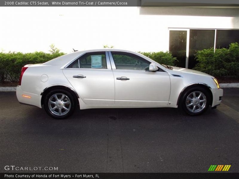 White Diamond Tri-Coat / Cashmere/Cocoa 2008 Cadillac CTS Sedan