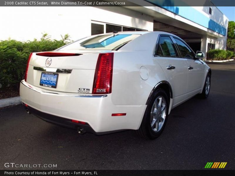 White Diamond Tri-Coat / Cashmere/Cocoa 2008 Cadillac CTS Sedan