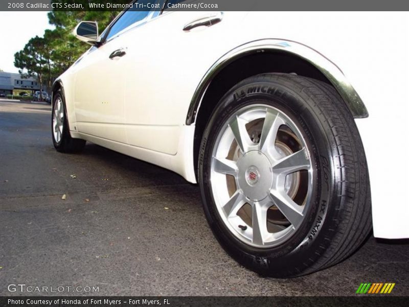 White Diamond Tri-Coat / Cashmere/Cocoa 2008 Cadillac CTS Sedan