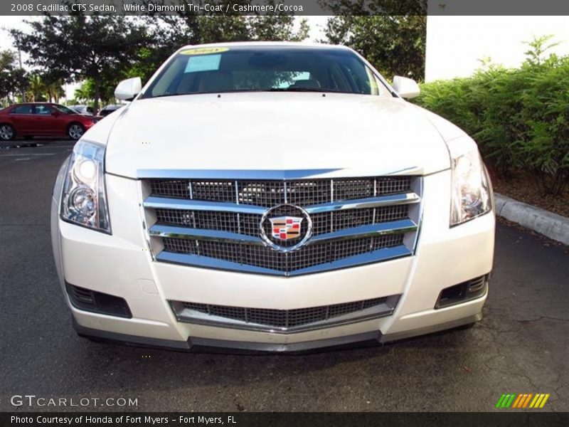 White Diamond Tri-Coat / Cashmere/Cocoa 2008 Cadillac CTS Sedan