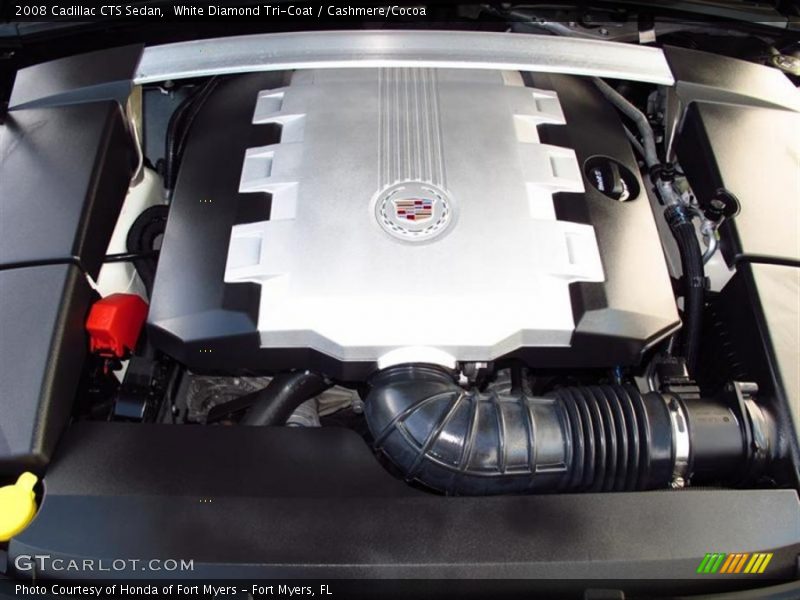 White Diamond Tri-Coat / Cashmere/Cocoa 2008 Cadillac CTS Sedan