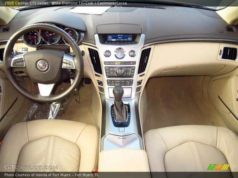 White Diamond Tri-Coat / Cashmere/Cocoa 2008 Cadillac CTS Sedan