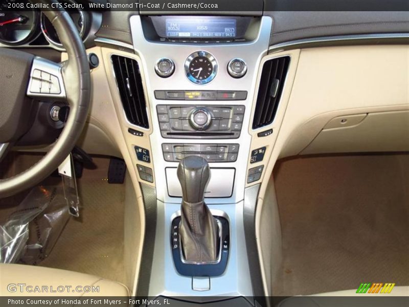 White Diamond Tri-Coat / Cashmere/Cocoa 2008 Cadillac CTS Sedan