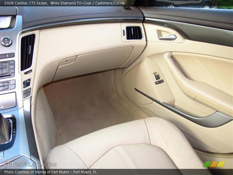 White Diamond Tri-Coat / Cashmere/Cocoa 2008 Cadillac CTS Sedan