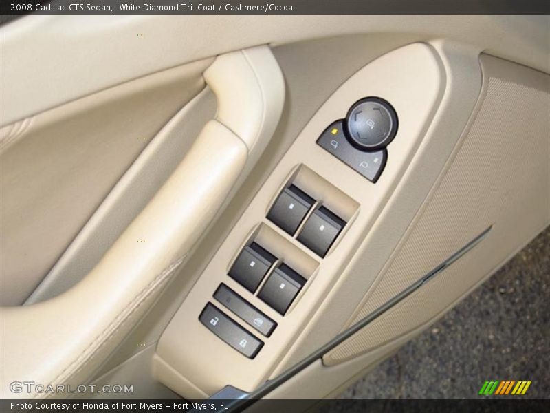 White Diamond Tri-Coat / Cashmere/Cocoa 2008 Cadillac CTS Sedan