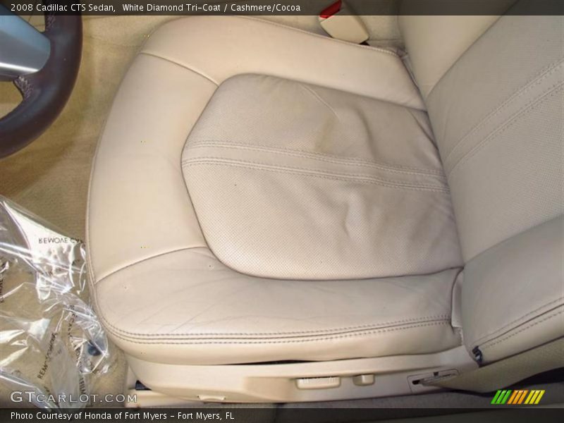 White Diamond Tri-Coat / Cashmere/Cocoa 2008 Cadillac CTS Sedan