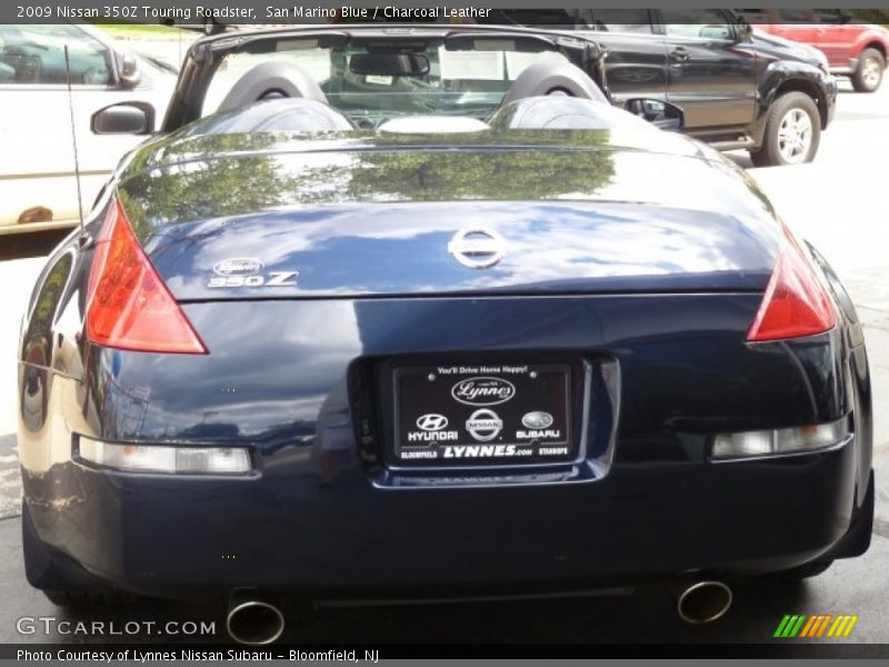 San Marino Blue / Charcoal Leather 2009 Nissan 350Z Touring Roadster