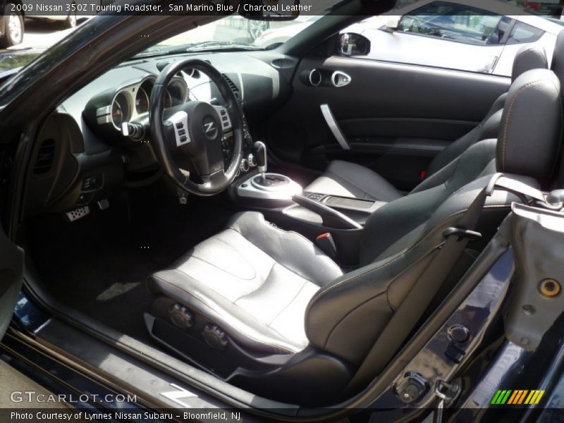 San Marino Blue / Charcoal Leather 2009 Nissan 350Z Touring Roadster